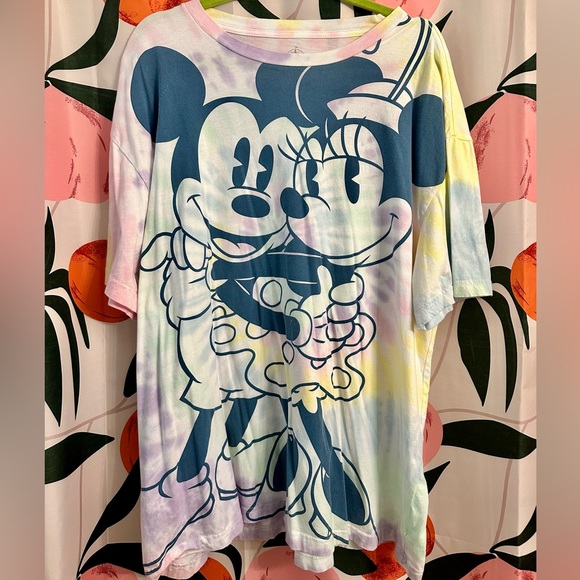 WDW retro pastel tie dye tshirt - Picture 1 of 3